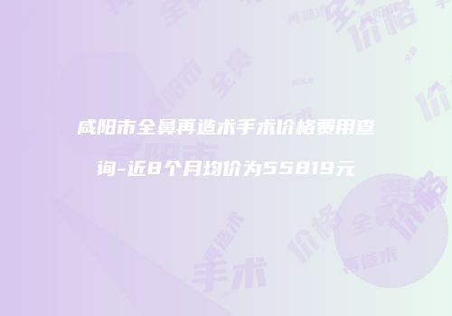 咸阳市全鼻再造术手术价格费用查询-近8个月均价为55819元