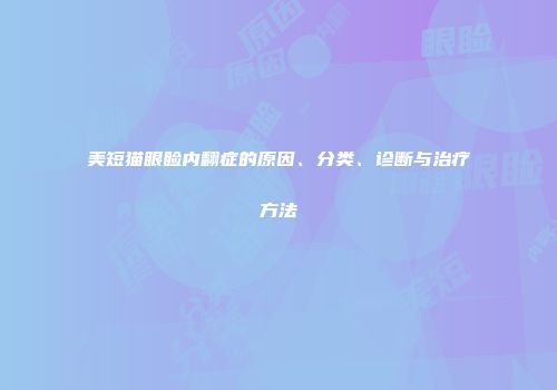 美短猫眼睑内翻症的原因、分类、诊断与治疗方法