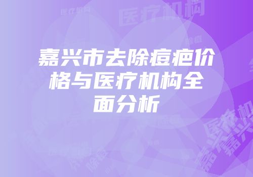 嘉兴市去除痘疤价格与医疗机构全面分析
