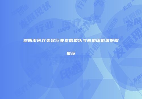 益阳市医疗美容行业发展现状与去痘印痘坑医院推荐