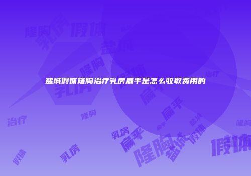 盐城假体隆胸治疗乳房扁平是怎么收取费用的