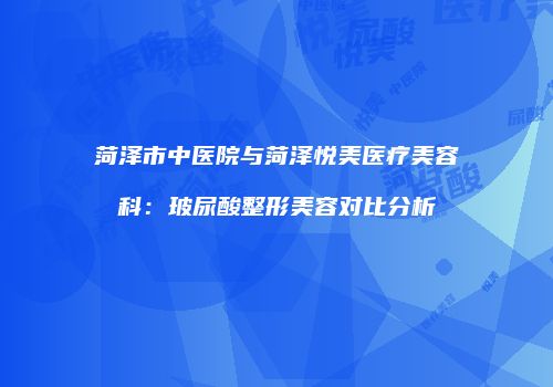 菏泽市中医院与菏泽悦美医疗美容科：玻尿酸整形美容对比分析