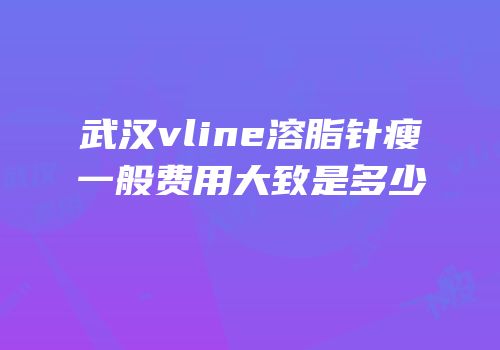 武汉vline溶脂针瘦一般费用大致是多少