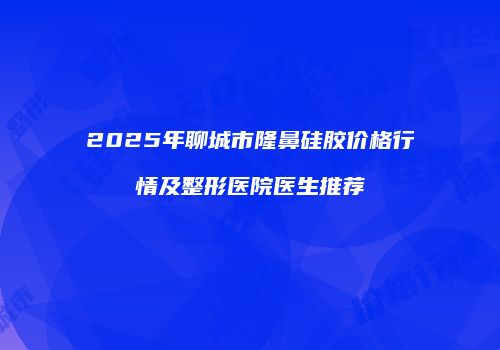 2025年聊城市隆鼻硅胶价格行情及整形医院医生推荐