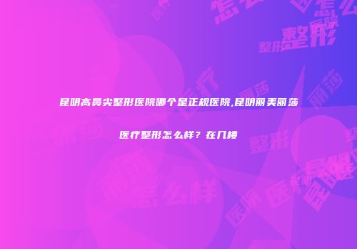 昆明高鼻尖整形医院哪个是正规医院,昆明丽美丽莎医疗整形怎么样？在几楼