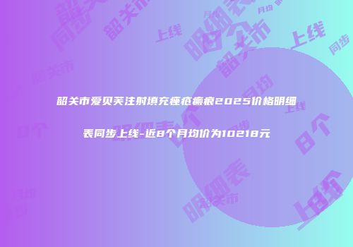 韶关市爱贝芙注射填充痤疮瘢痕2025价格明细表同步上线-近8个月均价为10218元
