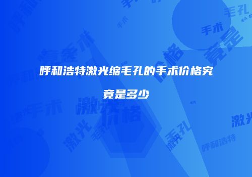 呼和浩特激光缩毛孔的手术价格究竟是多少
