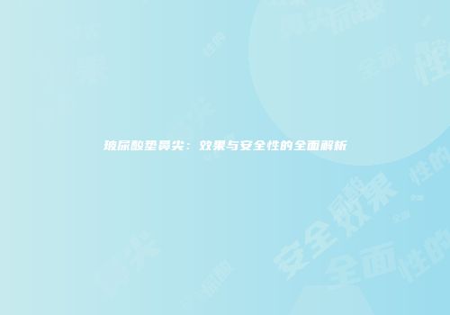 玻尿酸垫鼻尖：效果与安全性的全面解析