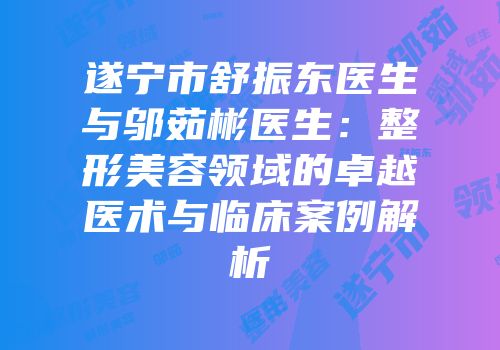 遂宁市舒振东医生与邬茹彬医生：整形美容领域的卓越医术与临床案例解析