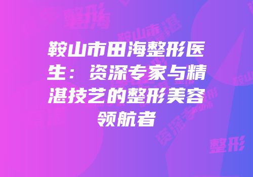 鞍山市田海整形医生：资深专家与精湛技艺的整形美容领航者