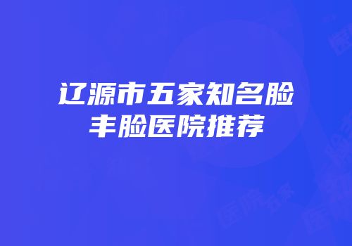 辽源市五家知名脸丰脸医院推荐