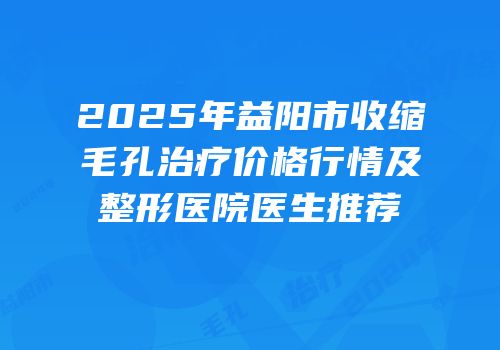 2025年益阳市收缩毛孔治疗价格行情及整形医院医生推荐