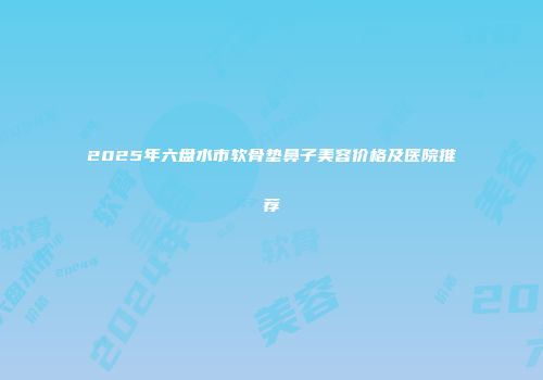 2025年六盘水市软骨垫鼻子美容价格及医院推荐