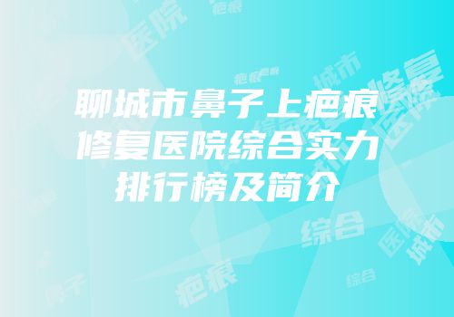 聊城市鼻子上疤痕修复医院综合实力排行榜及简介