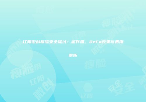 辽阳微创瘦脸安全探讨：副作用、ReFa效果与费用解析