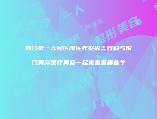 荆门第一人民医院医疗整形美容科与荆门美岸医疗美容一起来看看哪些牛