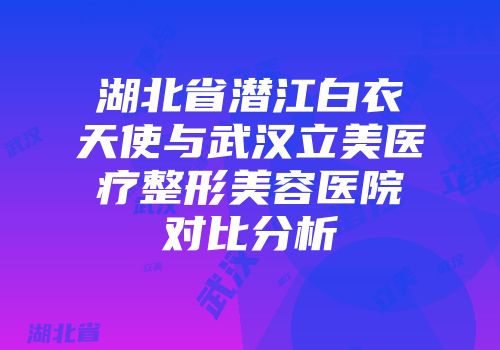 湖北省潜江白衣天使与武汉立美医疗整形美容医院对比分析