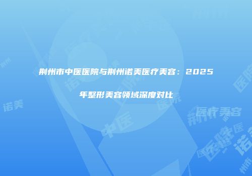 荆州市中医医院与荆州诺美医疗美容：2025年整形美容领域深度对比