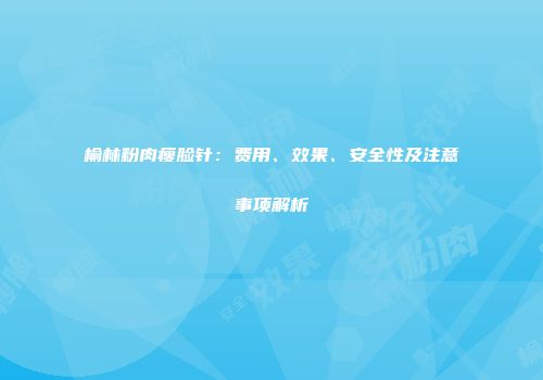 榆林粉肉瘦脸针：费用、效果、安全性及注意事项解析