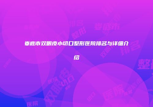 娄底市双眼皮小切口整形医院排名与详细介绍