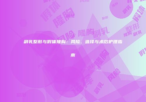 副乳整形与假体隆胸：风险、选择与术后护理指南