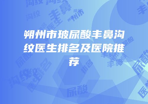 朔州市玻尿酸丰鼻沟纹医生排名及医院推荐