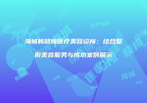 海城韩晓梅医疗美容诊所：综合整形美容服务与成功案例展示