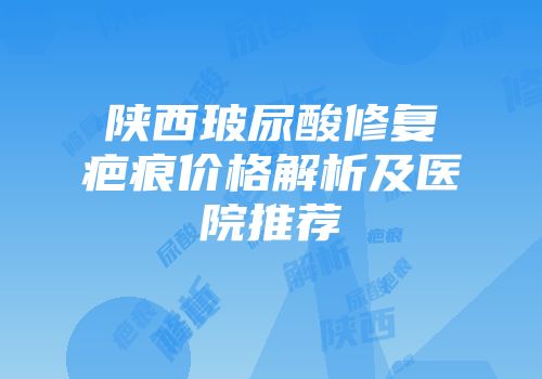 陕西玻尿酸修复疤痕价格解析及医院推荐