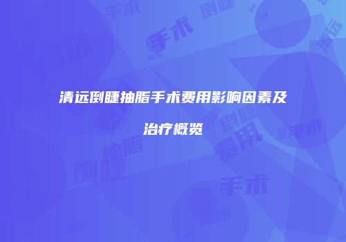 清远倒睫抽脂手术费用影响因素及治疗概览