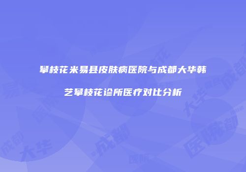 攀枝花米易县皮肤病医院与成都大华韩艺攀枝花诊所医疗对比分析