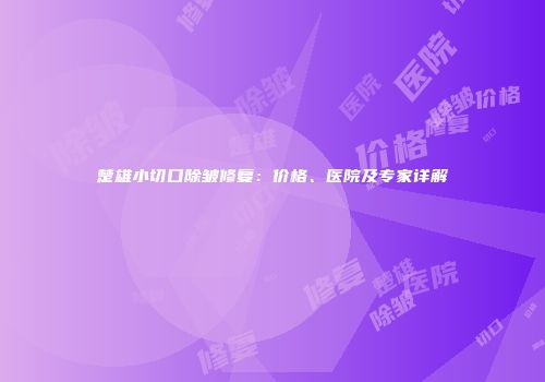楚雄小切口除皱修复：价格、医院及专家详解