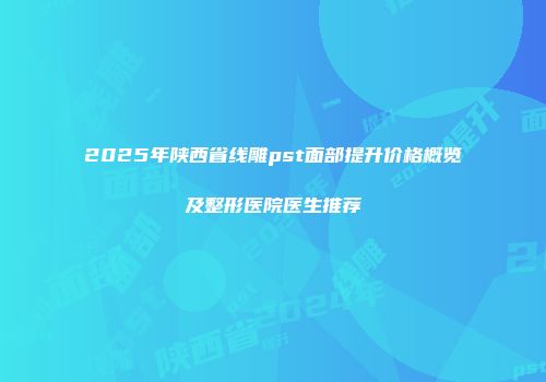 2025年陕西省线雕pst面部提升价格概览及整形医院医生推荐
