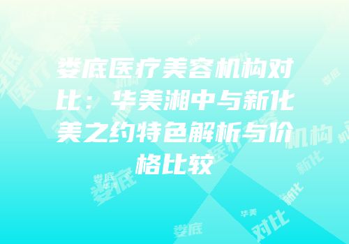 娄底医疗美容机构对比：华美湘中与新化美之约特色解析与价格比较