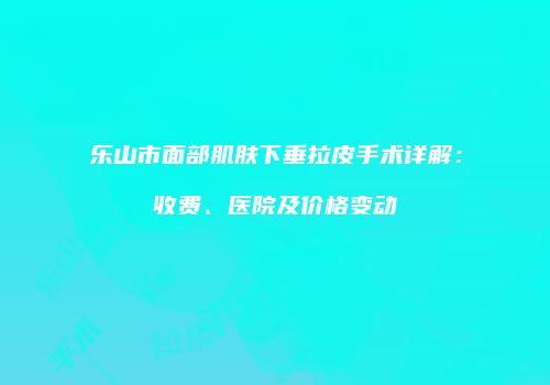 乐山市面部肌肤下垂拉皮手术详解：收费、医院及价格变动