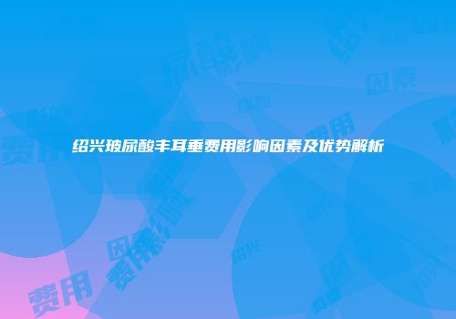 绍兴玻尿酸丰耳垂费用影响因素及优势解析