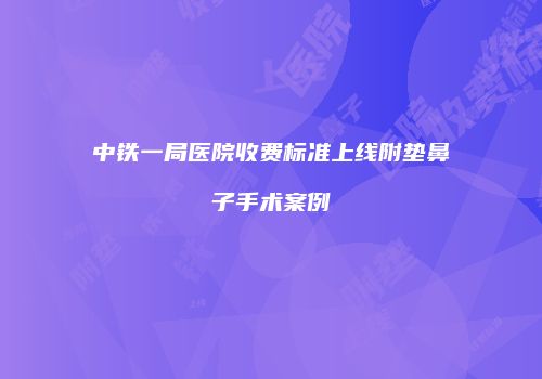 中铁一局医院收费标准上线附垫鼻子手术案例