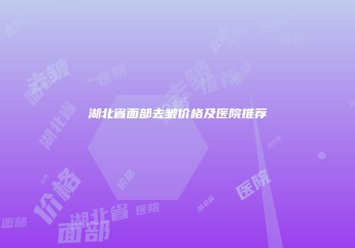 湖北省面部去皱价格及医院推荐