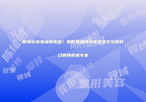 攀枝花市陈绪阳医生：整形美容领域精湛技艺与良好口碑的权威专家