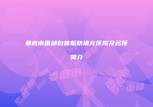 娄底市面部自体脂肪填充医院及名医简介