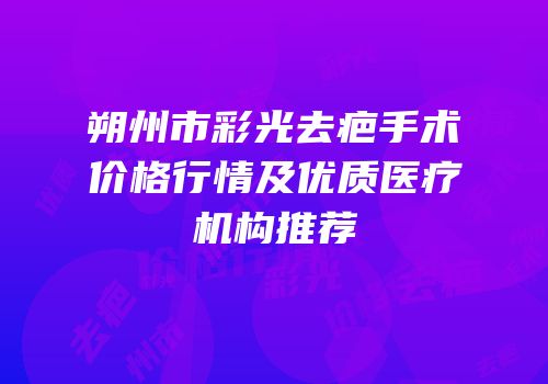 朔州市彩光去疤手术价格行情及优质医疗机构推荐