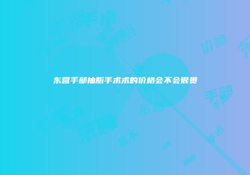 东营手部抽脂手术术的价格会不会很贵