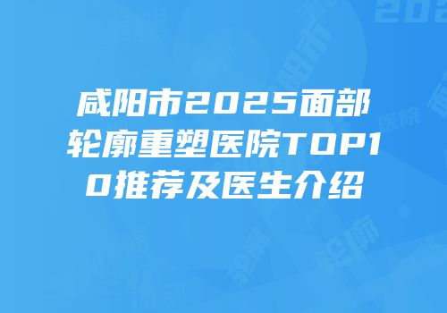 咸阳市2025面部轮廓重塑医院TOP10推荐及医生介绍