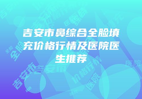 吉安市鼻综合全脸填充价格行情及医院医生推荐