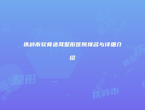 铁岭市软骨造耳整形医院排名与详细介绍