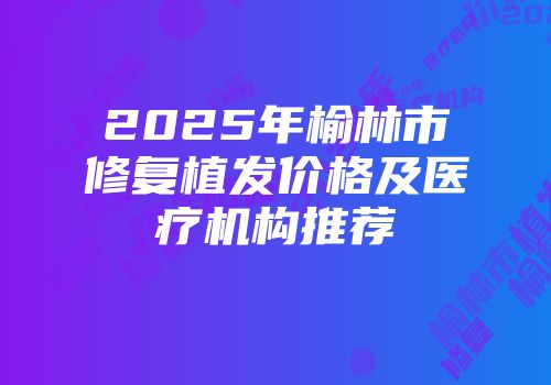 2025年榆林市修复植发价格及医疗机构推荐